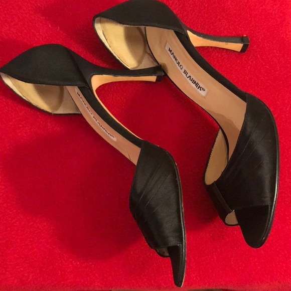 Manolo Blahnik Open Toe Heels - Picture 4 of 8